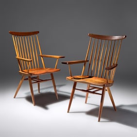 George Nakashima (American, 1905–1990) Two New chairs, 1970/1984