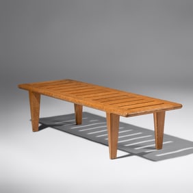 Hans J. Wegner (Danish, 1886–1961) Slatted Bench for Johannes Hansen
