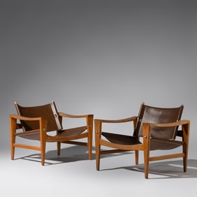 Hans J. Wegner (Danish, 1914–2007) Pair of Bukkestole chairs, c. 1960 for Johannes Hansen,