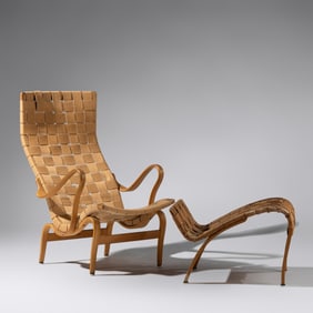 Bruno Mathsson (Swedish, 1907–1989 Pernilla Chair & Ottoman, 1964