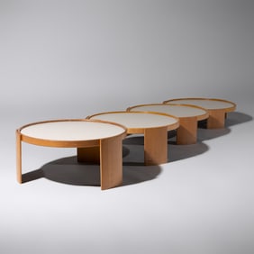 Gianfranco Frattini (Italian, 1926–2001) Set of 4 nesting tables