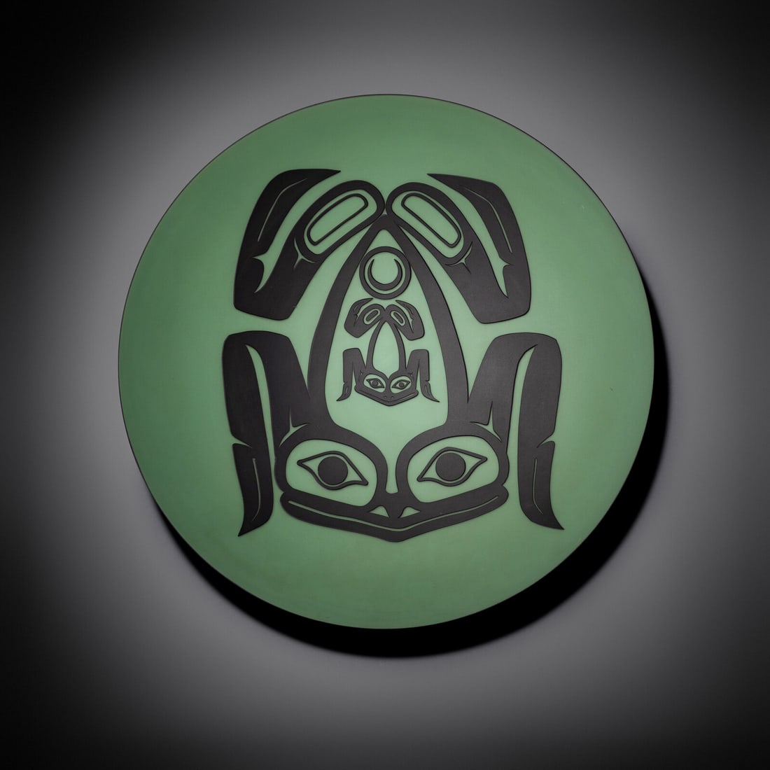 Preston Singletary (American, b. 1963)  Frog Feast bowl,1998 (1 of 3)