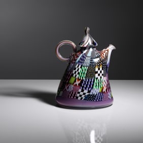 Richard Marquis (American, b. 1945) Crazy Quilt teapot