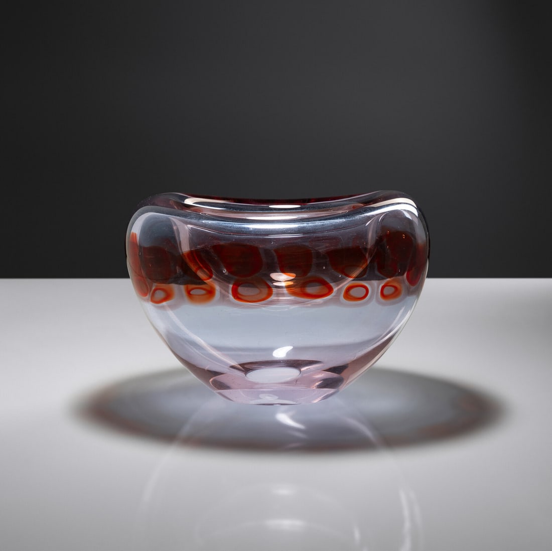 Antonio da Ros (Italian, 1936-2012) Murrine Bowl: Antonio da Ros (Italian, 1936-2012) Murrine Bowl glass with murrine 4½ h × 7 w × 5¼ d in (12 × 18 × 13 cm) This lot is located in Chicago. literature Murano Glas 19