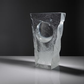 Mark Fowler (American, b. 1954) Glass sculpture, 1994