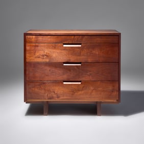 George Nakashima (American, 1905–1990) Four-drawer chest, c. 1973
