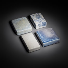Jae Won Lee (Korean-American, 20th Century) For Her Simplicity, group of 4 sealed box forms