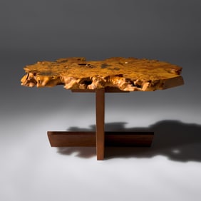 George Nakashima (American, 1905–1990) Exceptional Minguren I coffee table, 1982