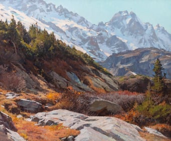 John Taft (American, 20th Century) Rugged Ascent