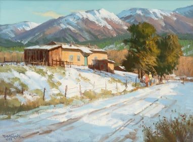 Paul Strisik (American, 1918-1998) High Road to Taos, 1982