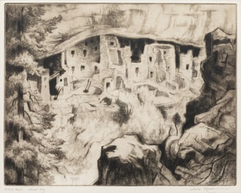 Gene Kloss (American, 1903-1996) Ghost City