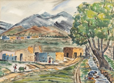 Polly Howerton (American, 1904-1987) Village