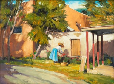 Kim Mackey (American, b. 1953) Cortando Flores