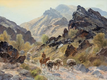 Bill Freeman (American, b. 1927) Goatherder Morning Camp