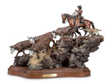 James Regimbal (American, b. 1949) Cowhand, edition 26/50, 1989