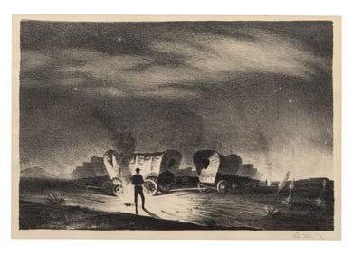 Peter Hurd (American, 1904-1984) The Sentinel, edition 465/500