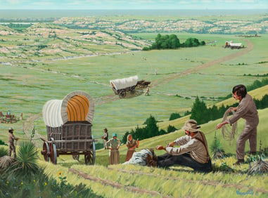 Roy Kerswill (American, 1925-2002) Windlass Hill At Ash Hollow