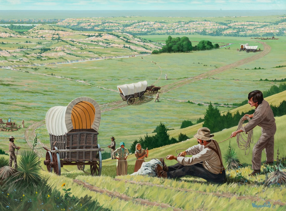 Roy Kerswill (American, 1925-2002) Windlass Hill At Ash Hollow (1 of 3)