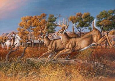 Gary R. Swanson (American, 1942-2010) TR At The Elkhorn