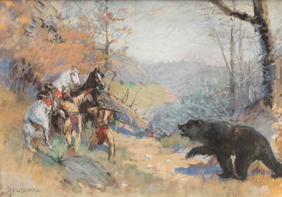 E. W. Deming (American, 1860-1942) Surprise Encounter