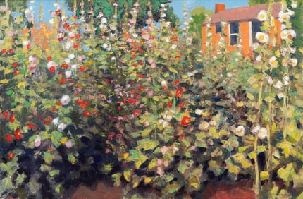Gary Ernest Smith (American, b. 1942) Santa Fe Hollyhocks