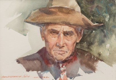 Lowell Ellsworth Smith (American, 1924-2008) An Old Timer, Study