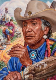 Charles Banks Wilson (American, 1918-2013) Veteran, 1996