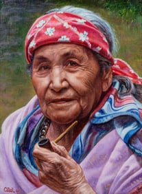 Charles Banks Wilson (American, 1918-2013) Eliza Blackwater, 1995