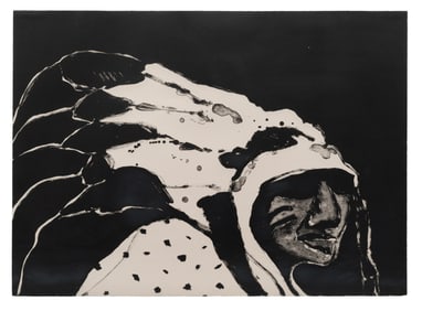 Fritz Scholder  (Luiseño, 1937-2005) Film Indian, edition 19/160