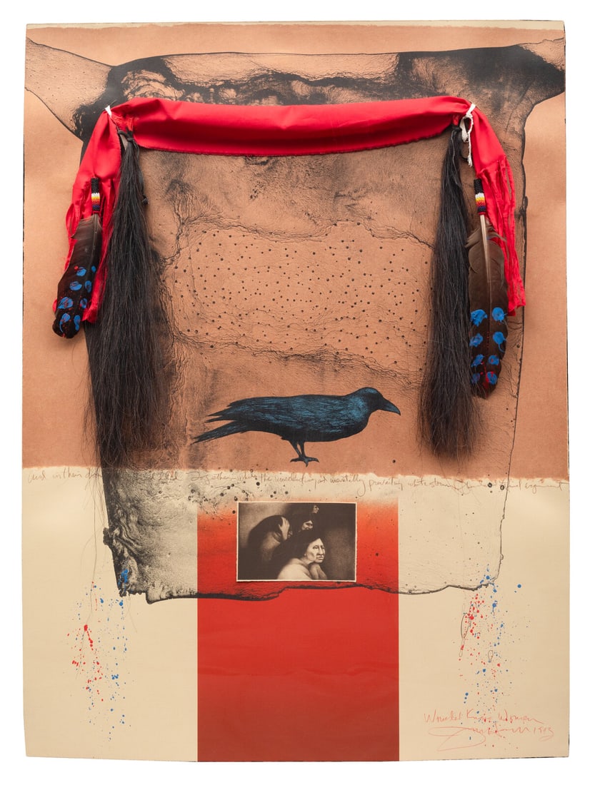 Frank Howell (American, 1937-1997) Wounded Knee Woman, 1993 (1 of 2)