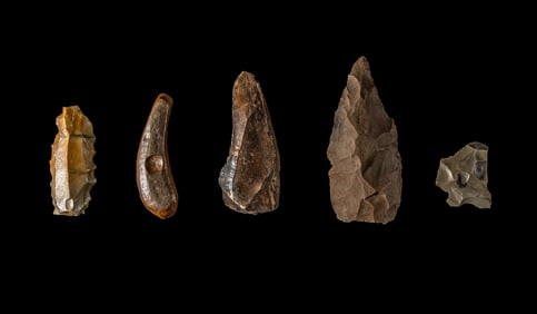 Five Neolithic Flint Blades