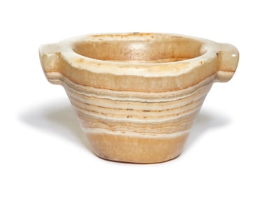An Egyptian Alabaster Mortar