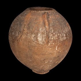 An Etruscan Terracotta Impressed Storage Vessel