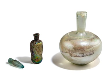 Three Roman and Islamic Glass Vessels