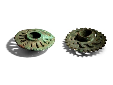 Two Near Eastern Bronze Roundels