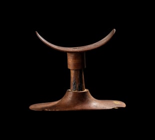 An Egyptian Wood Headrest