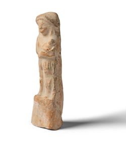 A Phoenician Terracotta Woman with Child