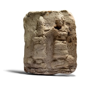 A Near Eastern Terracotta Plaque