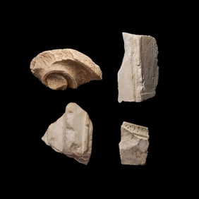 Four Greco-Roman Marble Architectural Fragments
