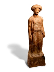 A Boeotian Terracotta Figure