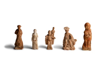 Five Greek Terracotta Figures