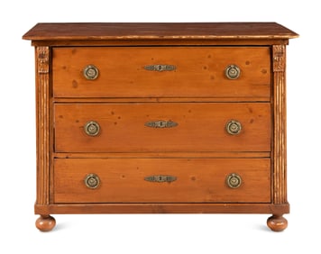 A Continental Grain-Painted Chest of Drawers