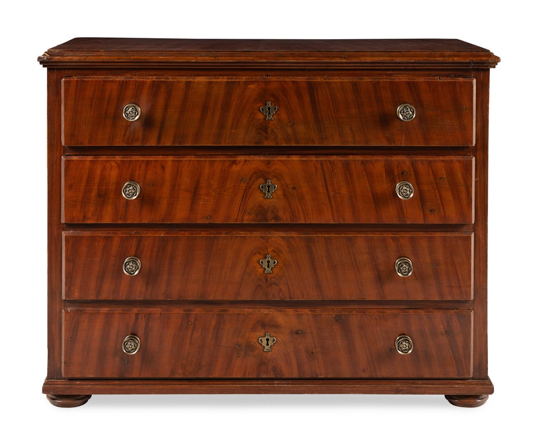 A Continental Grain Painted Chest of Drawers (1 of 3)