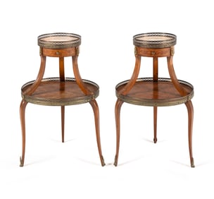 A Pair of Louis XVI Style Side Tables