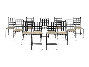 A Set of Contemporary Iron Chairs