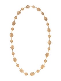 YELLOW GOLD FANCY LINK LONG CHAIN