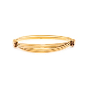 YELLOW GOLD BANGLE BRACELET