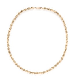 YELLOW GOLD CHAIN NECKLACE