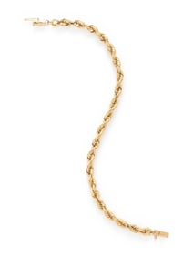 YELLOW GOLD CHAIN BRACELET