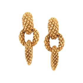 YELLOW GOLD EARRINGS